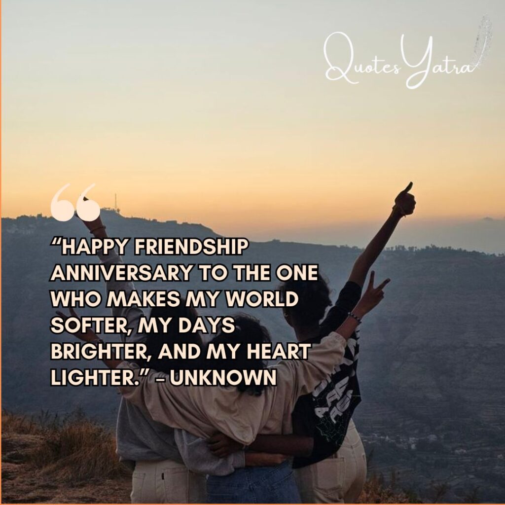 Best Wishes for Your Friendship Anniversary