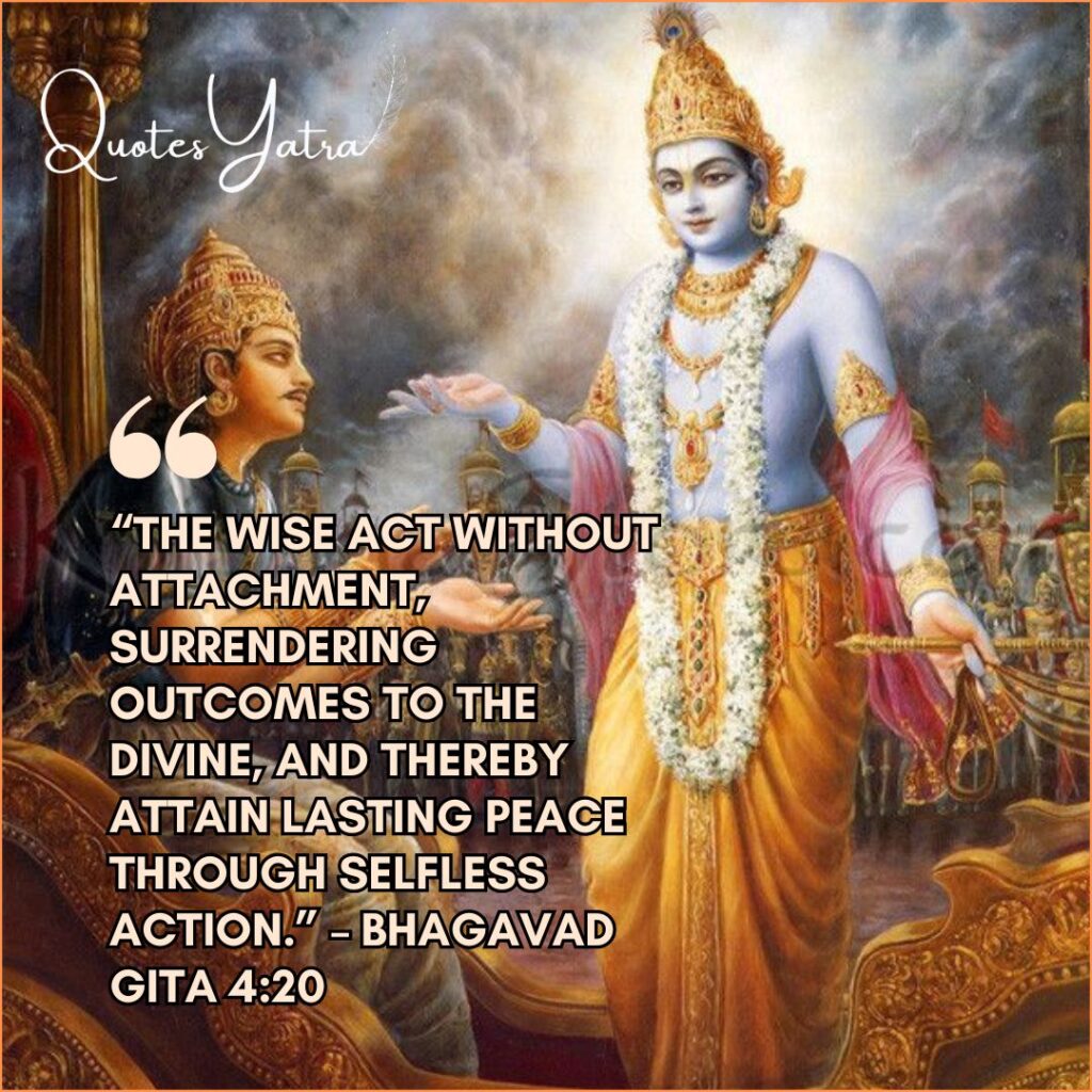 Bhagavad Gita Quotes on Karma and Righteous Action