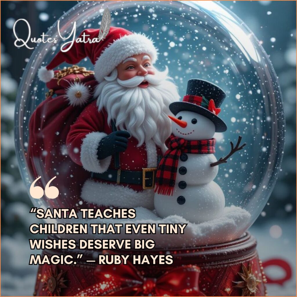 Cute Santa Quotes for Kids & Families