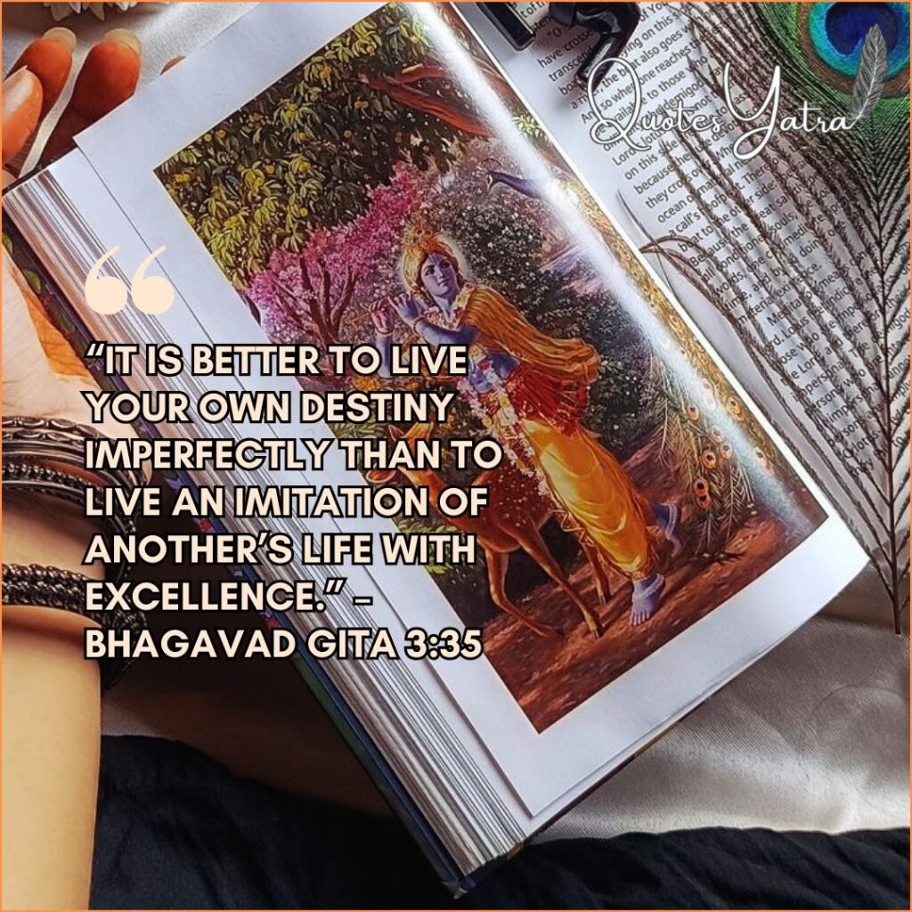 Gita Quotes on Dharma and Life Purpose