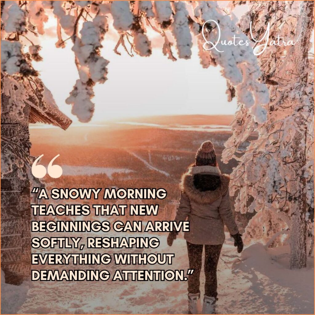 Inspirational Sayings for Winter Mornings