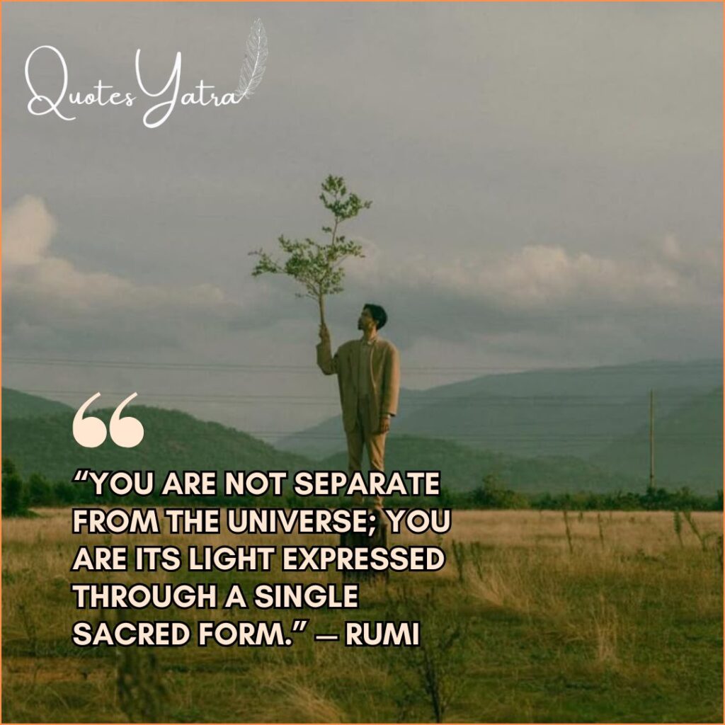 Rumi quotes about oneness, unity, and feeling connected to the universe