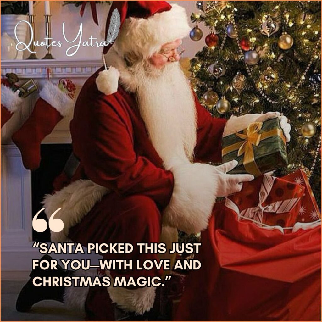 Santa Quotes for Gift Tags and Letters