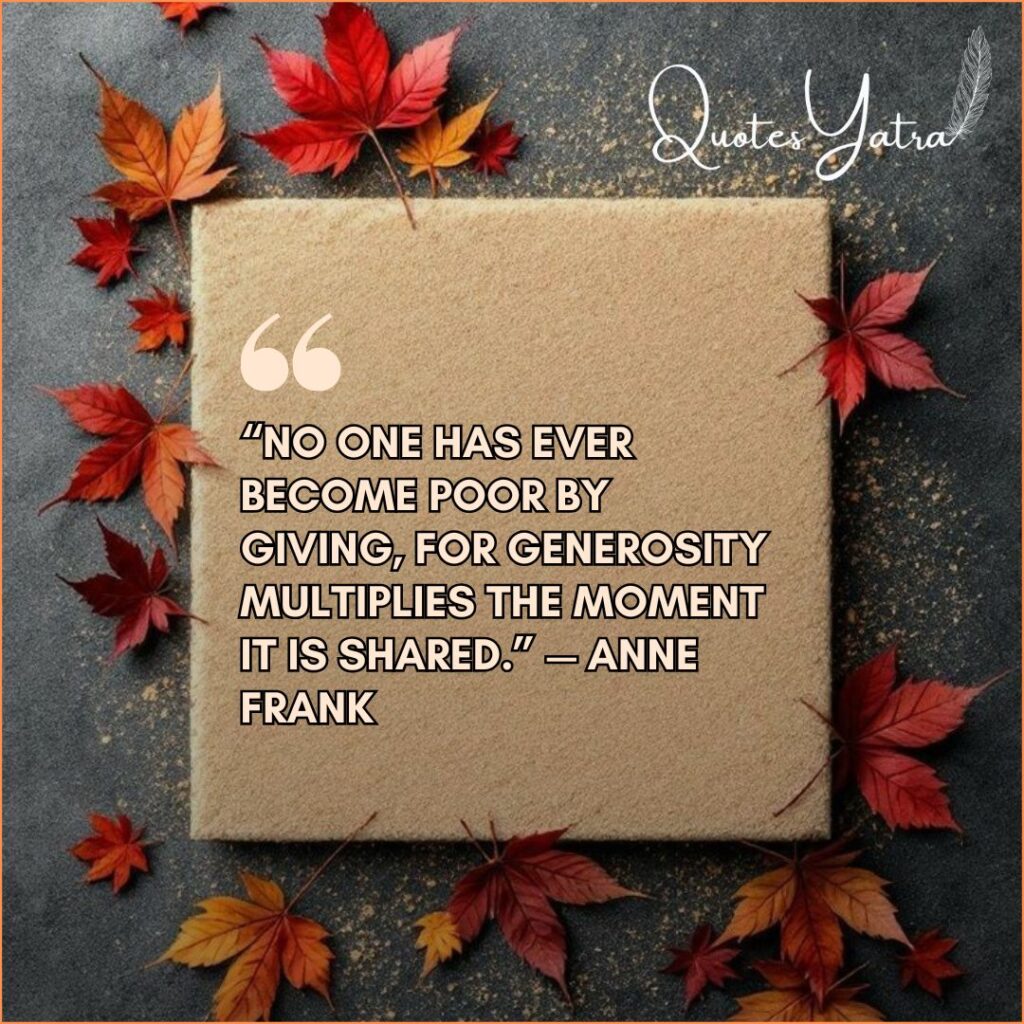 Thanksgiving Messages About Kindness, Sharing, and Generosity