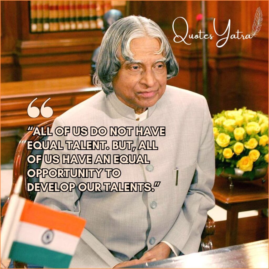 The Science of Positive Thinking and Self-Belief Quotes by Abdul Kalam