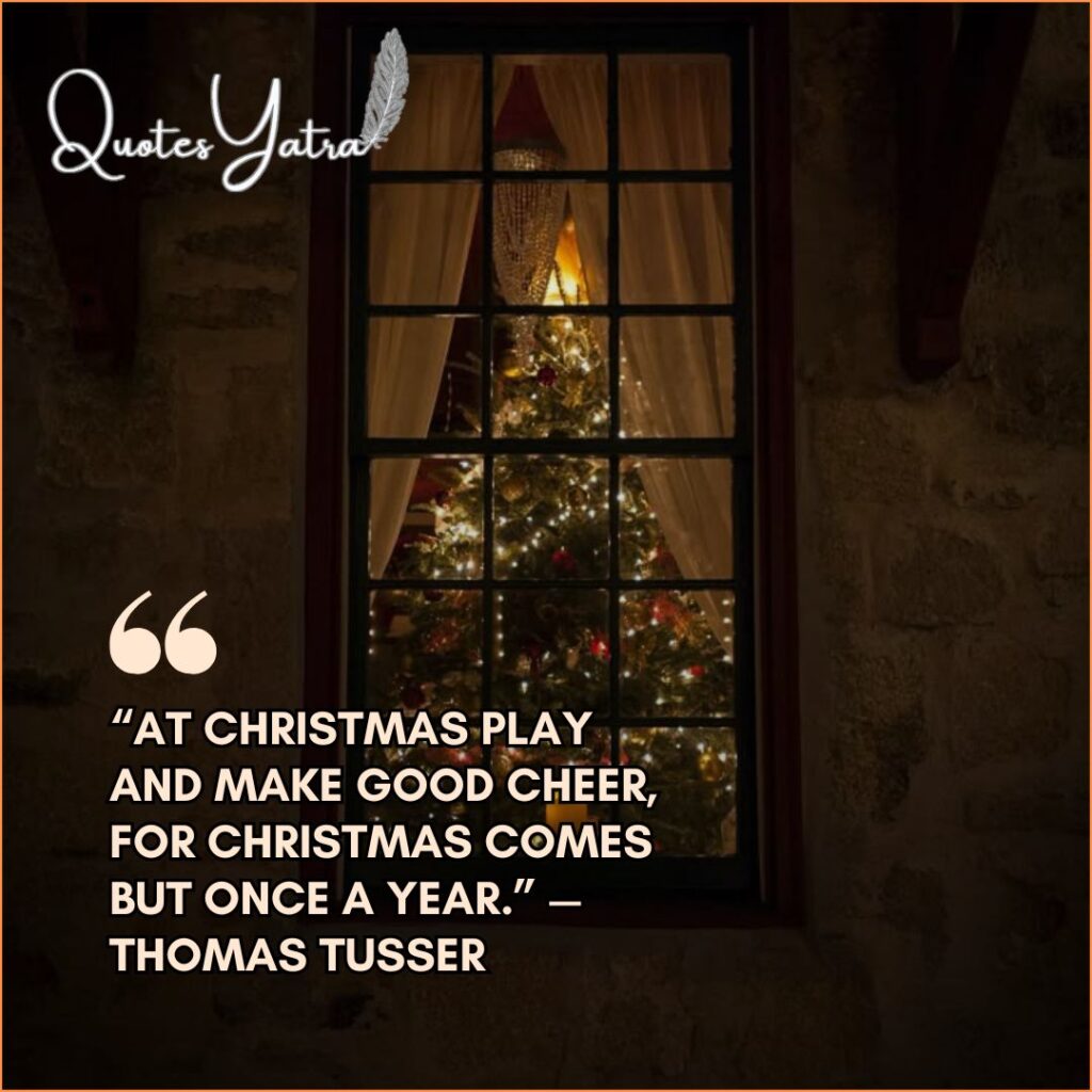 Festive background showing a holiday toast or gathering, with a text overlay featuring a quote about friendship.