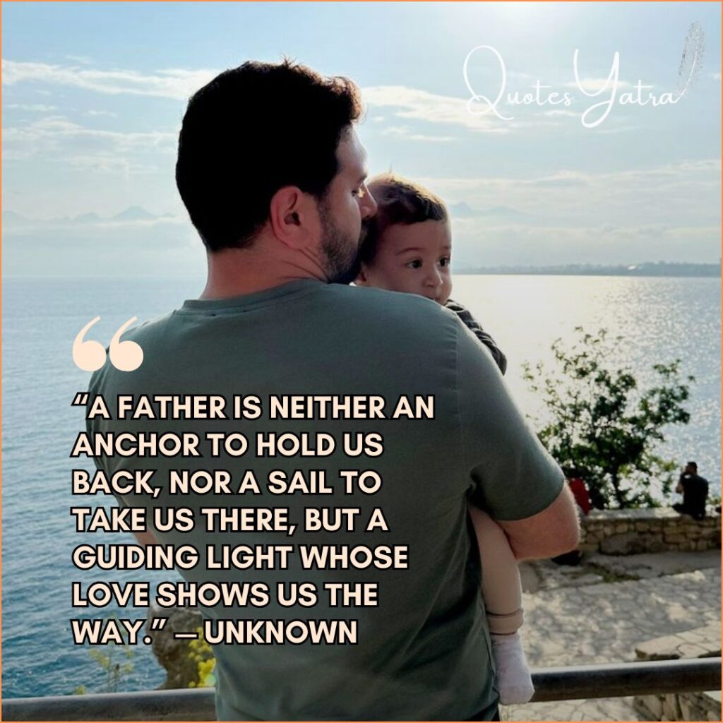 Gentle Papa and Son Quotes The Warmth of His Arms