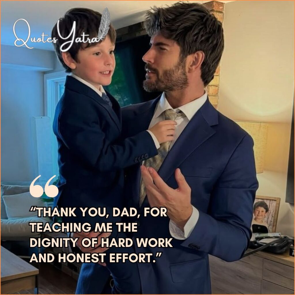 Gratitude Toward Dad