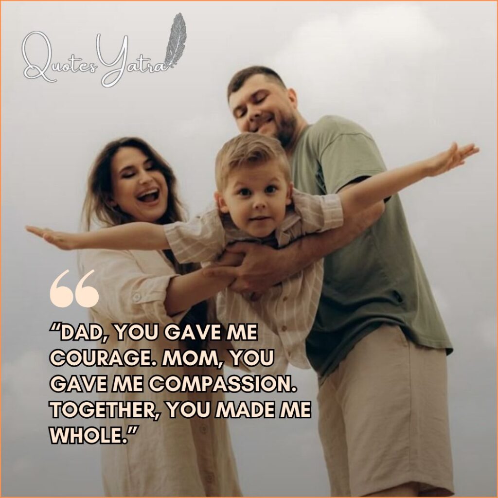 Mom and Dad Quotes from Son