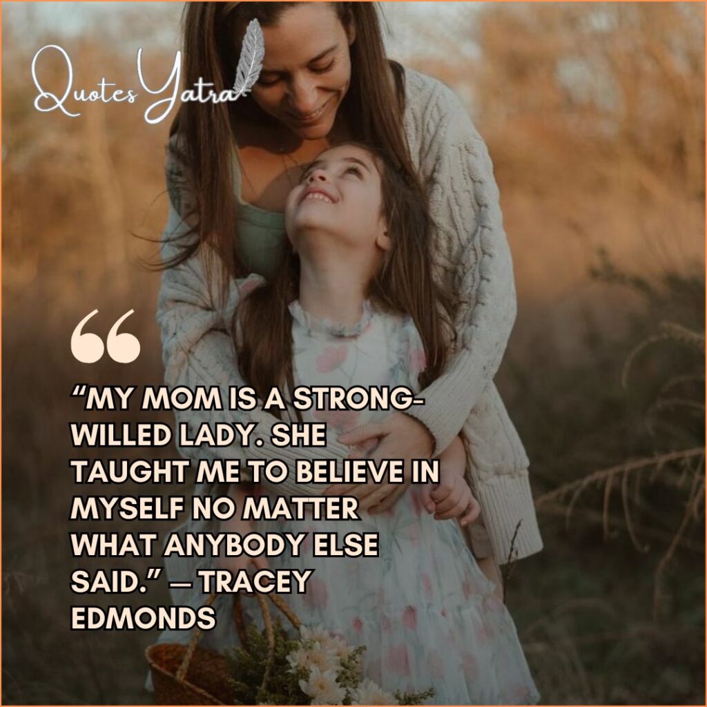 A heartfelt "Thank You" card or a small bouquet of flowers, representing gratitude from a daughter to her mother.