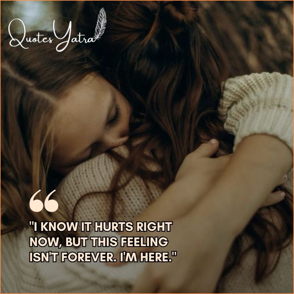 A mother holding her daughter closely, offering comfort during an emotional moment.