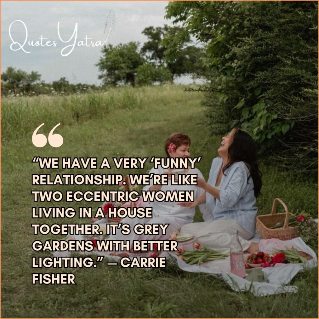 Mother and daughter laughing together in a coffee shop, illustrating quotes about moms being best friends.