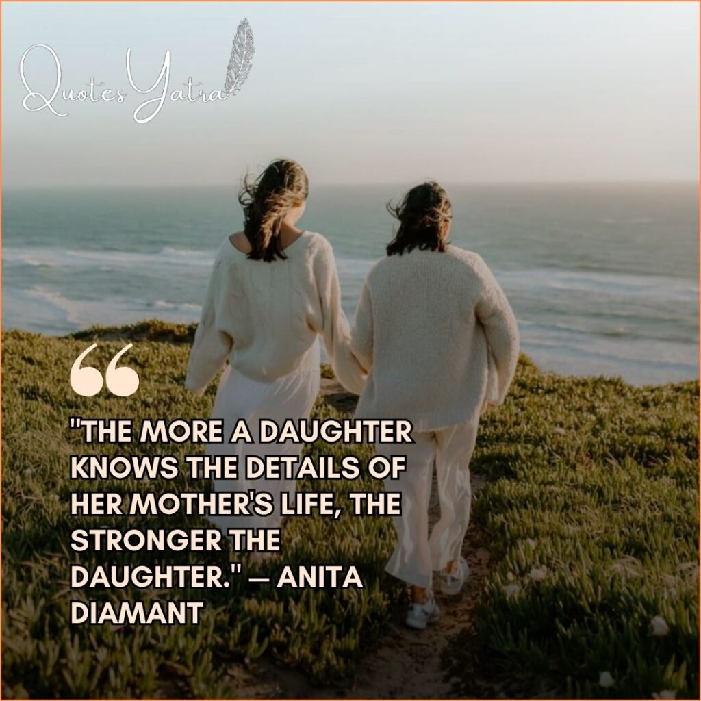A mother and adult daughter holding hands near the ocean, representing mom to daughter quotes about friendship and grown-up bonds.