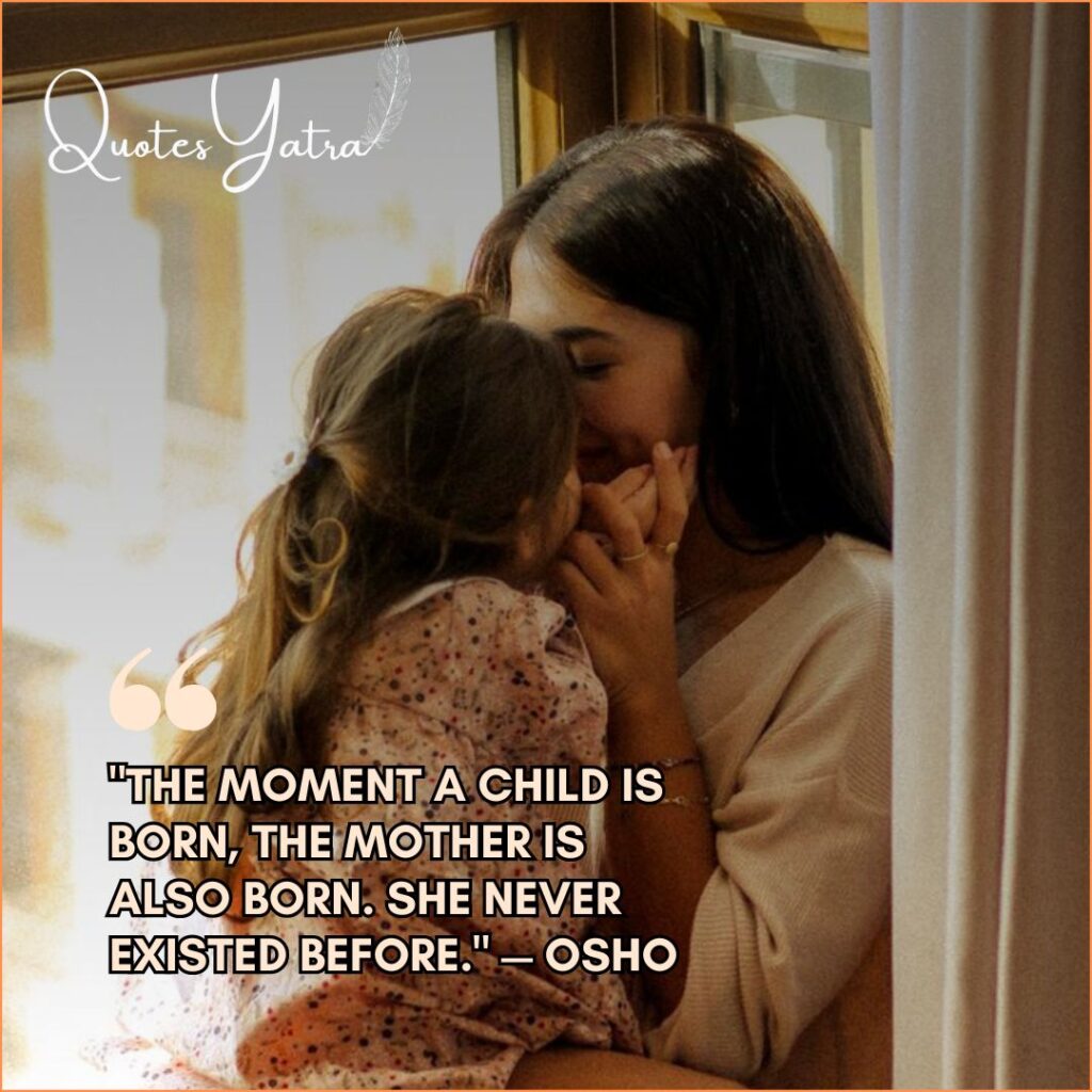 A mother holding her young daughter close indoors, sharing a tender and loving moment.