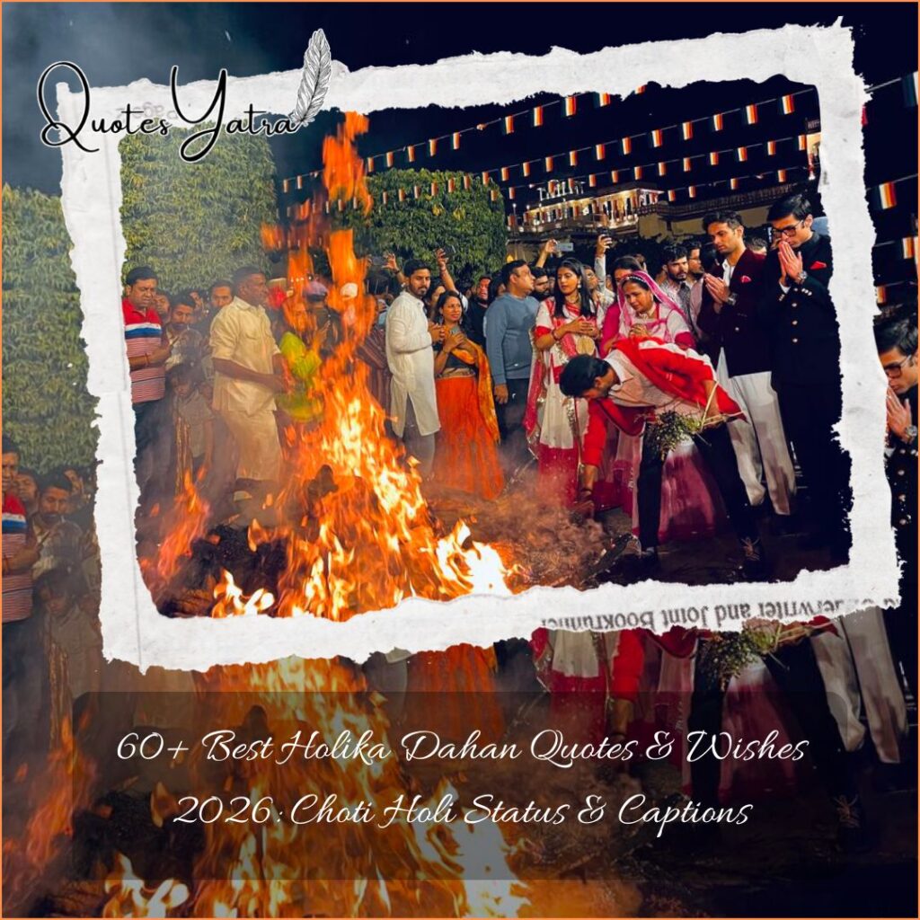 60+ Best Holika Dahan Quotes & Wishes 2026: Choti Holi Status & Captions