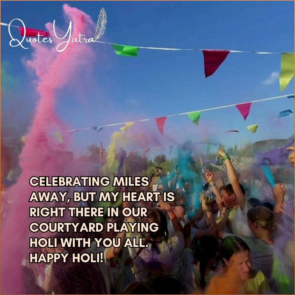 Holi celebration crowd throwing colors outdoors festival celebration