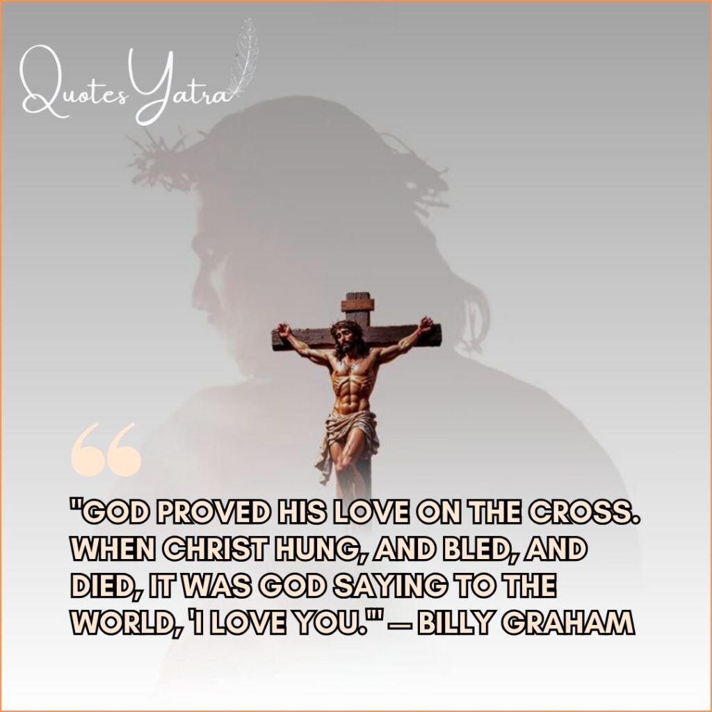 Jesus Christ crucified with soft background symbolizing God’s love and sacrifice