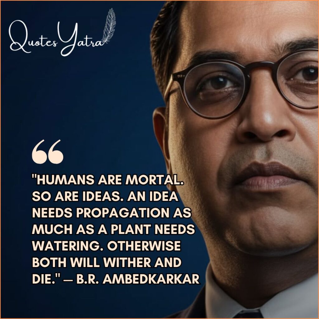 Dr. B.R. Ambedkar quote on education and knowledge about using learning to uplift others from inequality