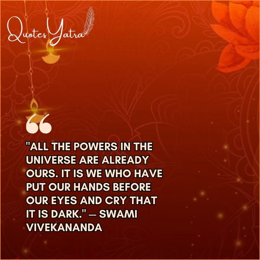 Swami Vivekananda quote about inner power featured in Chaitra Navratri spiritual quotes collection