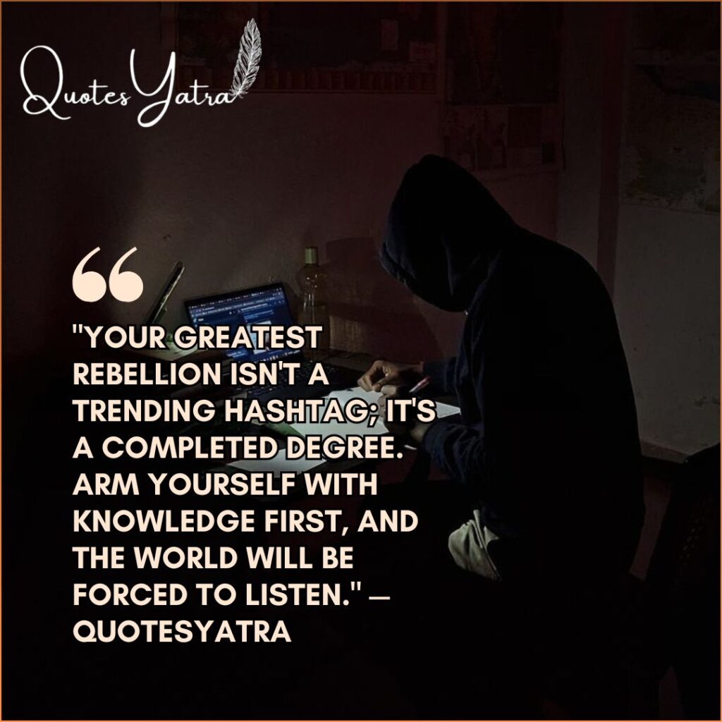 Person studying late at night with laptop symbolizing modern education, ambition, and empowerment