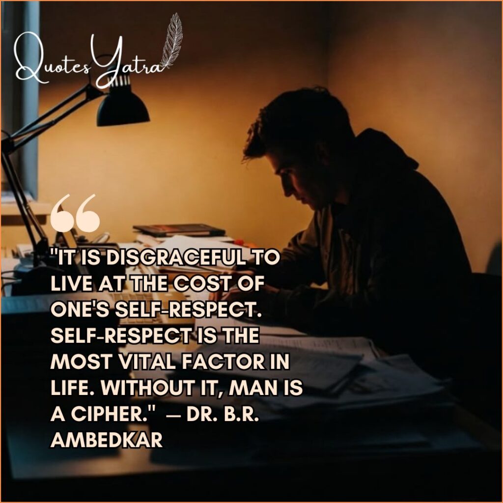 Student studying at night under a desk lamp symbolizing self-respect, focus, and perseverance